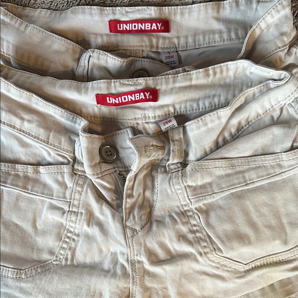 UNIONBAY Stone Gray Casual Pants